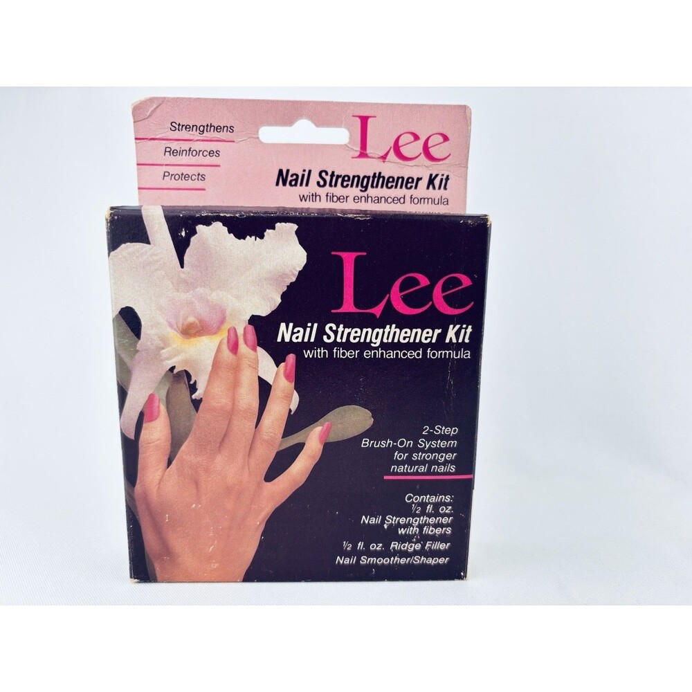 Vintage Lee‎ Nail Strengthener Kit 1980s Movie Prop Unopened Box - NOS Read